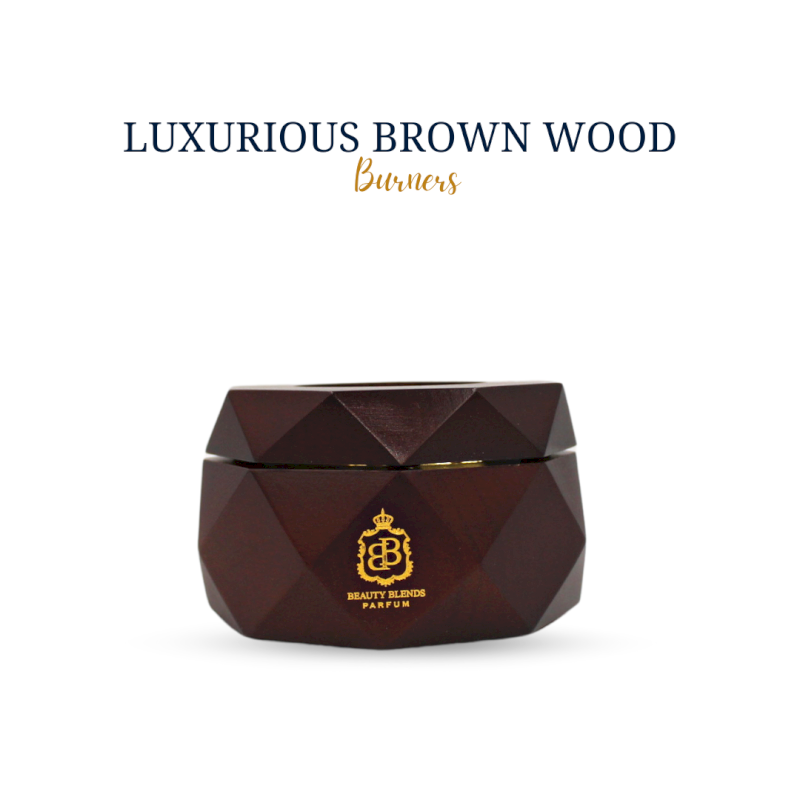 Luxurious brown wood burners  (Angle modern burner BB no.VI)