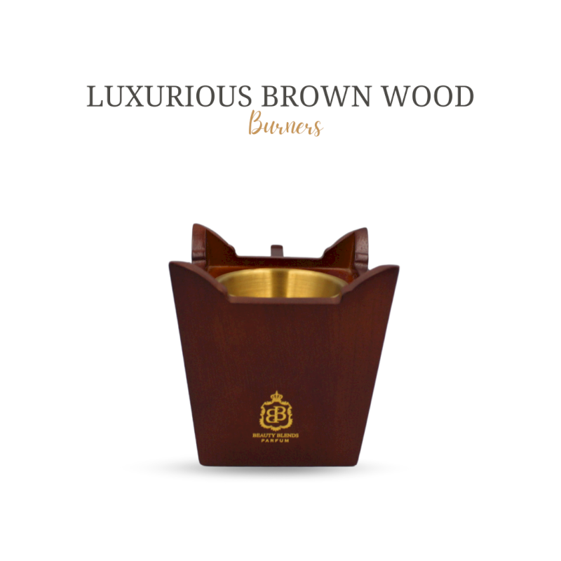 Luxurious brown wood burners  (Handle cup burner BB no.II)